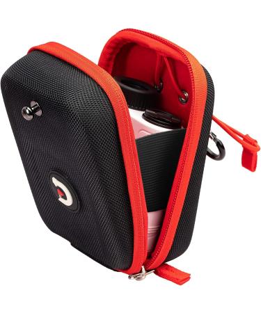 ACHIX Golf Rangefinder Hard Shell Case Compatible for Bushnell/Callaway/Tectectec,Universal Laser Range Finder Carry Bag with Carabiner Belt Clip for Most Brands rangefinders Black-Ordinary Case