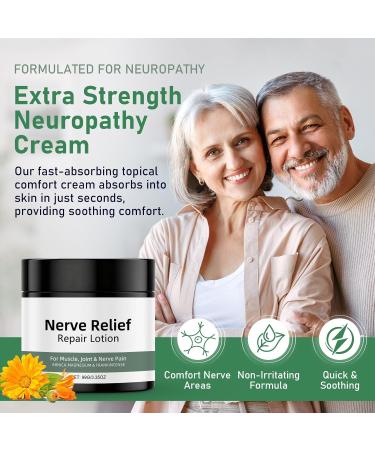 2PC Nerve Relief Repair Lotion Cream Neuropathy Lotion with Arnica Deeply Moisturizes Skin Keep Soft Smooth Suitable for Muscle Lumbar Neck Hands and Feet 1 Fl Oz (Pack of 2) - Buy Online on GoSupps.com