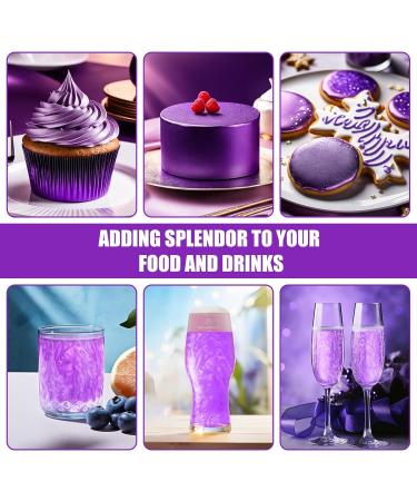 Wwtop Purple Edible Glitter - 15g Tasteless Glitter Powder for Drinks Chocolate Cakes & Cupcakes - Perfect for Easter & Desserts - Buy Online on GoSupps.com