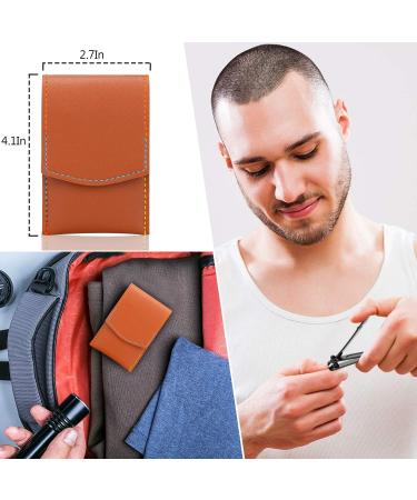 Manicure Set Men Travel Nail Clipper Kit - Mini Luxury Manicure 4 in 2 Manicure & 1 Nose Hair Scissors Stainless Steel Professional Pedicure Set Travel Nail Grooming Kit Gift for Men Lovers Parents Black - Buy Online on GoSupps.com