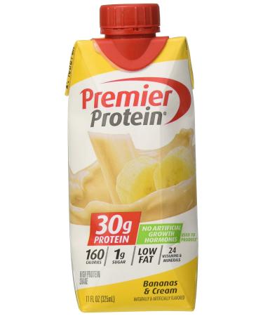 Premier Nutrition Protein Shakes Bananas/Cream 18 Count