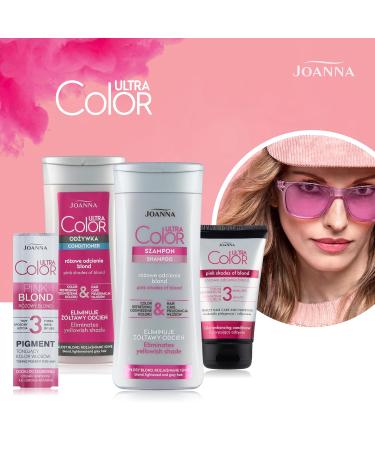 Joanna Pink Color Protection Conditioner for Natural & Colored Hair - 100 ml | Ideal for Pink & Blonde Shades - Buy Online on GoSupps.com