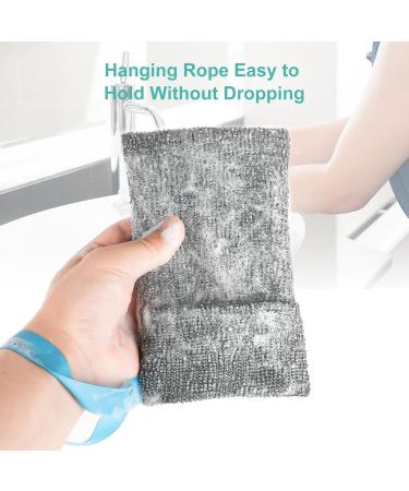 6-Pack Soap Saver Pouch - Exfoliating Body Scrubber & Bath Net for Foam Massage and Drying - International Shipping Available - Buy Online on GoSupps.com