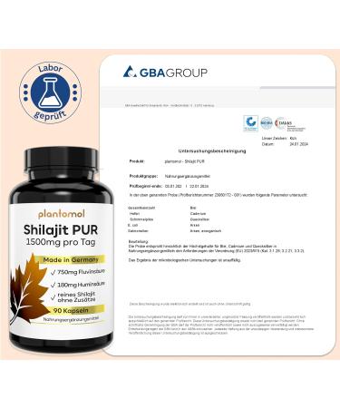 90% Pure Shilajit Capsules - 1500mg Daily Dose | 15 000mg Mumijo Shilajit | 50% Fulvic Acid | 30 Portions | Premium Quality - Buy Online on GoSupps.com