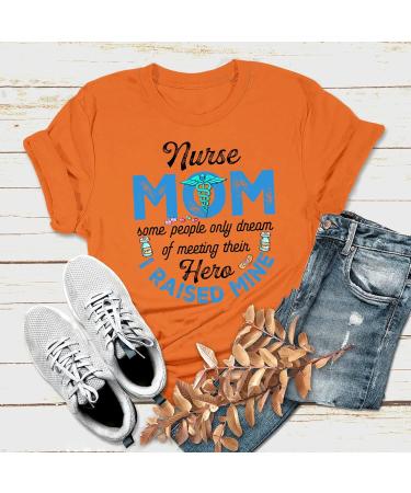 Nursing Shirt for Nurses | Custom Name Tee | Gift for Nurses from Son & Daughter | I Raised Mine Stethoscope T-Shirt | Perfect for Nurse's Day & Birthdays - Buy Online on GoSupps.com