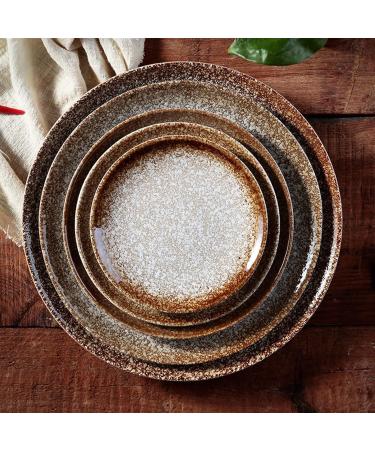 Dinnerware Dishes Plates 6/7/8inch Dinner Plate Round Japanese Ceramic Tableware Dessert Dish Dishware Porcelain Dinnerware Kitchen Porcelain Serving Dishes Dinner Restaurant Family Party Plates (Col 6 Inch B - Buy Online on GoSupps.com