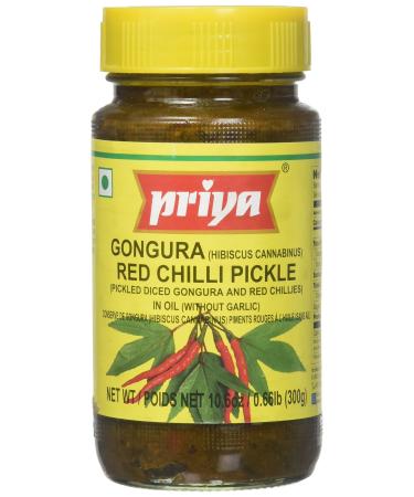 Priya Gongura & Red Chilli Pickle 300g