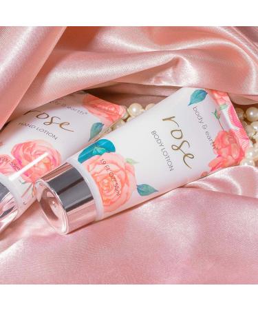 BODY & EARTH Rose Bath Spa Gift Set - 5 Piece Box for Women | Pamper & Relax with Soap, Shower Gel, Body Butter, and Lotion | Ideal Birthday & Christmas Gifts for Her - Buy Online on GoSupps.com