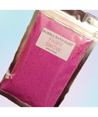 Handmade Bubble Bath Dust - Various Scents (Bath Bomb Dust with Lasting Bubbles) Contains Epsom Salts (Fairy Snow*)