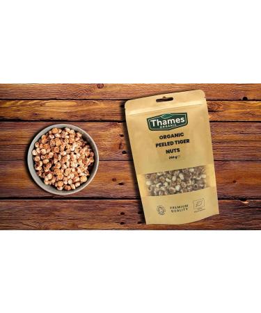 Organic Peeled Tiger Nuts - Whole Raw Vegan No Additives No Preservatives - High in Fiber Protein and Essential Fats - Perfect for Snacking Baking and Cooking - Thames Organic 500g Sweet 500g - Buy Online on GoSupps.com