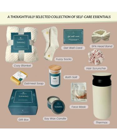 Self Care Gifts for Women | 11-Piece Spa Gift Basket for Mom Girlfriend Wife Daughter - Best Get Well Gifts with Bath Salts & Oatmeal Soap - Buy Online on GoSupps.com