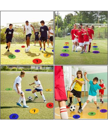 9 Numbered Spot Markers - Non-slip Poly Spots for Sports & Activities - Buy Online on GoSupps.com