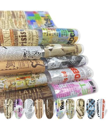 Nail Foil Transfer Sticker Kit - 100 Sheets | Nail Art Decals for DIY Nail Designs - Starry Sky, Flower, Leopard Print Transfer Foils Stickers | Nail Supplies for Creative Nail Decorations - Buy Online on GoSupps.com