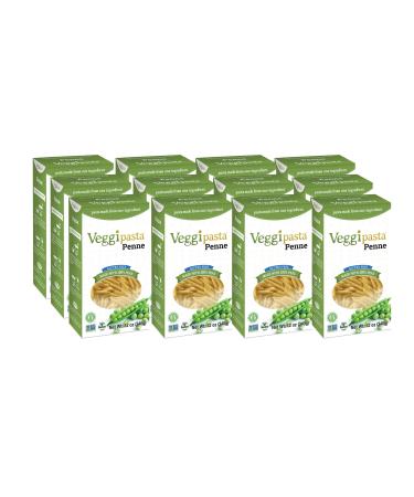Veggipasta Penne 12 oz (Pack of 12) - Pea Pasta - Gluten Free Pasta - Plant Based and Non GMO