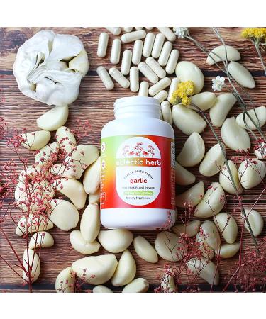 Eclectic Institute Raw Fresh Freeze-Dried Garlic 550mg - 120 Non-GMO Veg Capsules - Buy Online on GoSupps.com