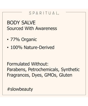 SpaRitual Vegan Body Salve - Earl Grey | Nourishing & Hydrating | Eco-Friendly Skincare - Buy Online on GoSupps.com