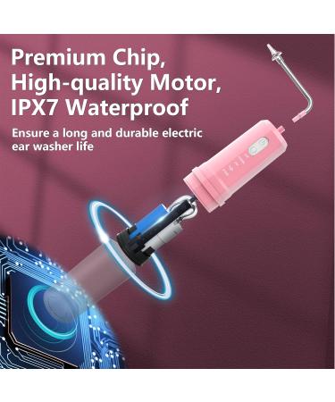 Ear Wax Removal Electric Ear Cleaner with 4 Modes Portable Ear Wax Cleaning Kit with Nozzles Basin IPX7 Waterproof USB-C Charging Water Ear Irrigation Flushing System for Adult and Kid Pink - Buy Online on GoSupps.com
