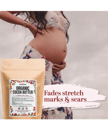 Organic Raw Unrefined Cocoa Butter 16 oz - USDA Certified | Food Grade for Lips, Stretch Marks, Scars, Body Lotion | Skin & Hair Moisturizer - Buy Online on GoSupps.com