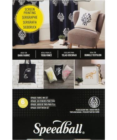 Speedball Fabric Screen Printing Ink Starter Set - Opaque 6-Color 4oz Jars - Perfect for T-Shirt & Silkscreen Printmaking - Buy Online on GoSupps.com