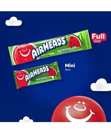 Airheads Candy Assorted Flavors, 5 Full Size Bars per Pack, Box of 18 Packs - Buy Online on GoSupps.com