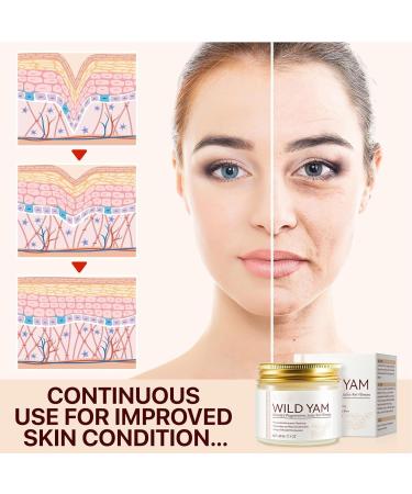 Wild Yam Cream | Cream | Wild Yam Moisturizing 60g Womens Root Creams Promoting Women Body Support All Skin Types Suitable Use for Women Deep Moisturization - Buy Online on GoSupps.com