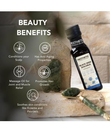 Hesthetic Cold Press Black Cumin Seed (Kalonji) Oil (250ML) 250 ml (Pack of 1) - Buy Online on GoSupps.com
