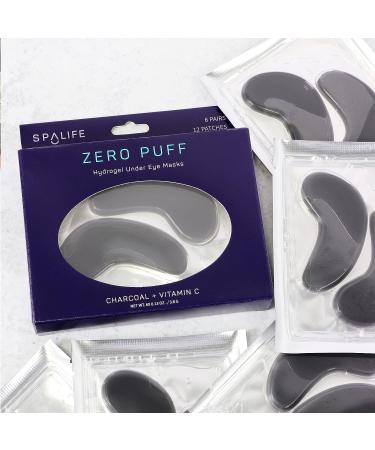 SpaLife Men's Under-Eye Strips ZERO PUFF - Charcoal + Vitamin C | 6 Treatments - Buy Online on GoSupps.com