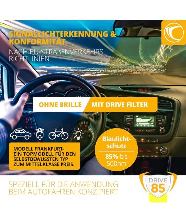 Prisma Frankfurt Drive 85 Blue Light Glasses for Drivers - Day & Night Signal Light FF923D 04 | International Shipping - Buy Online on GoSupps.com