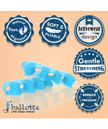 Universal Size 3 Pairs Toe Separators - Toe Spacers for Overlapping Toes, Bunions, and Tightness Relief - Blue - Buy Online on GoSupps.com