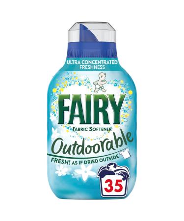 Fairy Outdoorable Fabric Conditioner 35 Washes Ultra Concentrated Formula For Sensitive Skin And Dermatologically Tested - 100 Percent Recycled Bottle 490.00 ml (Pack of 1)