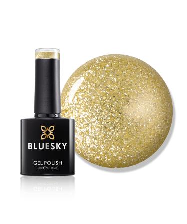 Bluesky Gel Nail Polish Platinum 01 Imperial Topaz Gold Long Lasting Chip Resistant 10 ml (Requires Drying Under UV LED Lamp)