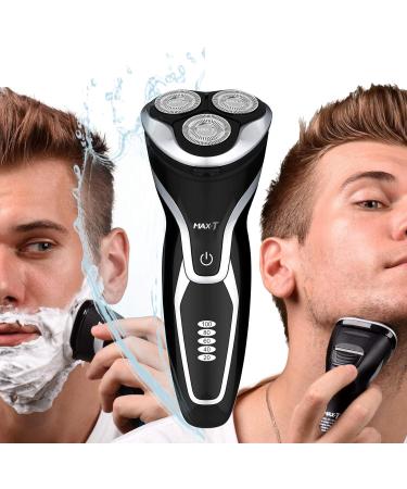 MAX-T Series 3D ProSkin Electric Shaver for Men - Rechargeable Wet/Dry Razor with Skin Protection - Cordless and Washable - Black - Buy Online on GoSupps.com