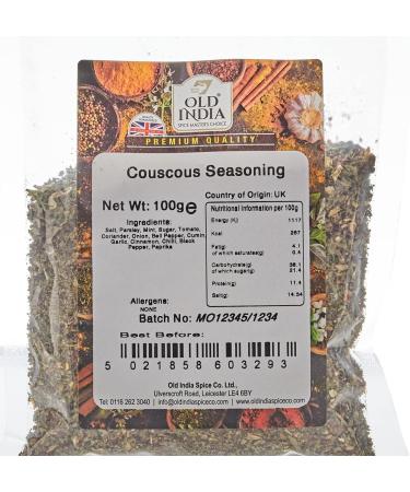 Old India Couscous Seasoning 100g - Authentic Blend for Delicious Couscous Meals - Buy Online on GoSupps.com