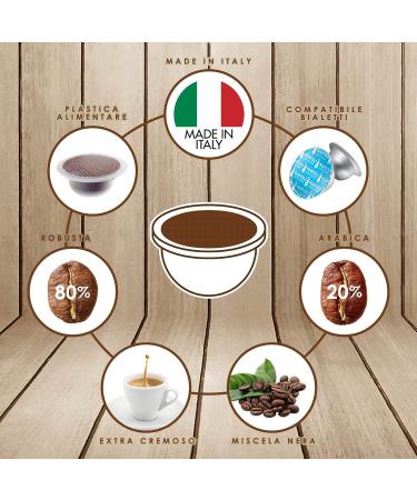  emozioni quotidiane Pack of 100 Emotional Capsules for Bialetti Black Mix - Buy Online on GoSupps.com