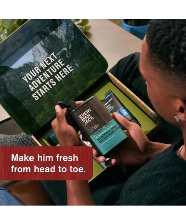 Every Man Jack Men's Sea Minerals + Citron Gift Set - Clean Ingredients Body Wash 2-in-1 Shampoo Deodorant & Face Wash for Ultimate Grooming - Buy Online on GoSupps.com