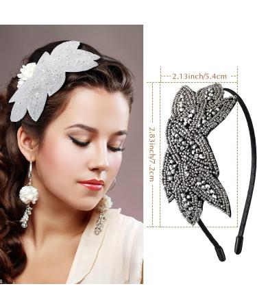 LICHENGTAI Vintage Headpiece Elegant Crystal Headbands 1920s Headpiece Flapper Headband Crystal Headband Hair Accessories for Women and Ladies 3 Pieces - Buy Online on GoSupps.com