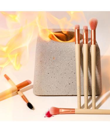 EcoTools Elements Limited Edition Fiery Eye Professional Eye Makeup Brush Set 6 Piece Set Orange - Buy Online on GoSupps.com
