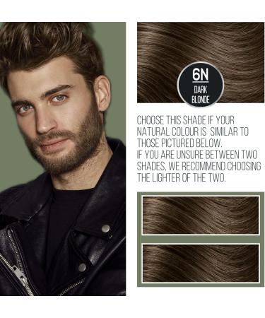 Naturtint Men Permanent Hair Colour Gel 6N Dark Blonde for Hair Beard and Moustache. Ammonia Free up to 100% Grey Coverage Natural Looking Long Lasting Results - Buy Online on GoSupps.com