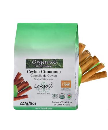 Certified Organic 227g/.5LB Premium Grade Ceylon/True Cinnamon Sticks