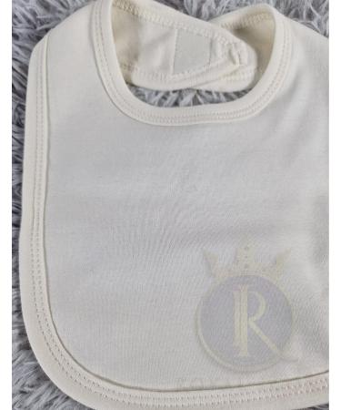 Royal Icon Baby Bibs 0-6 Months & 6-12 Months - 100% Organic Cotton Hook and Loop Feeding Bibs - Soft Absorbent Weaning Bib for Toddler Boys and Girls - Set of 12 Cream Bibs - Buy Online on GoSupps.com