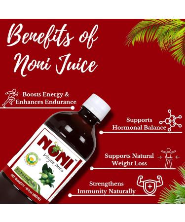 BASIC AYURVEDA Noni Virgin Fruit Juice | 16.23 Fl Oz (480ml) | Pure & Organic | Natural Antioxidant-Rich Fruit Juice | for Wellness Energy & Daily Health Support - Buy Online on GoSupps.com