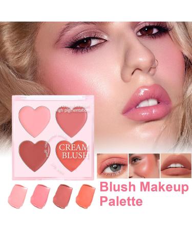 Cream Blush Palette Face Matte Contour Blush Makeup Palette Waterproof Makeup Cosmetics for Gigs Dates Events Weddings and Holiday Use - Buy Online on GoSupps.com