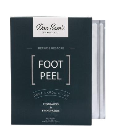 Exfoliating Foot Peel Mask 2-Pack - Extra-Strong Baby Feet Peeling Mask - Chemical-Free Dead Skin Exfoliator - Natural Peeling Foot Mask for Soft Smooth Feet - Cracked Heel Treatment for Women and Men