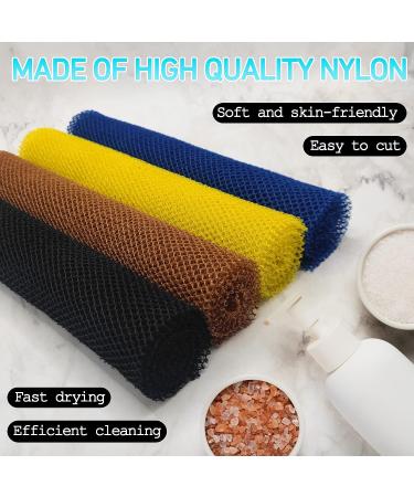 FYJLXF African Net Sponge Body Scrubber Exfoliator - Brown Nylon Exfoliating Back Towel for Shower - Buy Online on GoSupps.com