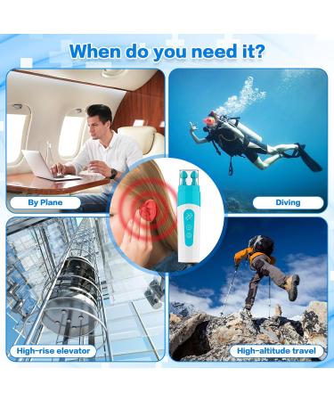 USDOM Ear Pressure Relief Device | Double-Ended Silicone Eustachian Ear Unclogger for Tinnitus & Ear Pain Relief - International Shipping Available - Buy Online on GoSupps.com