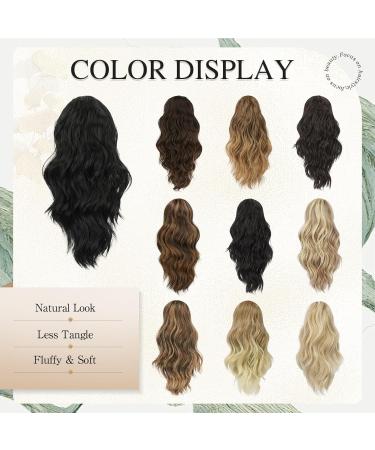 Buy Sofeiyan Claw Clip Ponytail Extension - Long Corrugated Curly Hair Heat-Resistant Brown Honey Blonde Mix - Perfect for Women - Buy Online on GoSupps.com