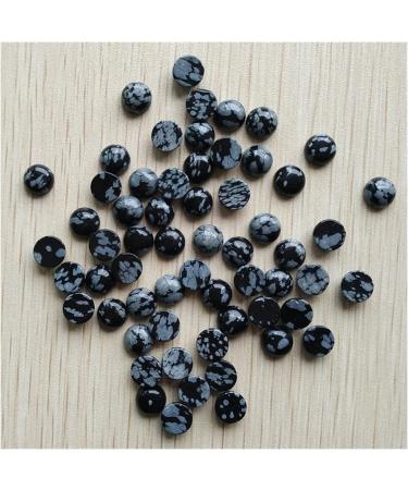 Minerals Stones Fashion Natural Stone Mixed Around 10mm Pearls for DIY. Jewelry Accessories Wholesale 50PCs / Lot Crystal Stones Decoration ERTEYIN (Color : Black Snowflake)