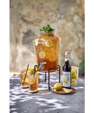 MONIN Premium Lemon Tea Concentrate 1L - Vegan-Friendly, Allergen-Free, 100% Natural Flavours - Ideal for Hot and Iced Teas - 1 Pack - Buy Online on GoSupps.com