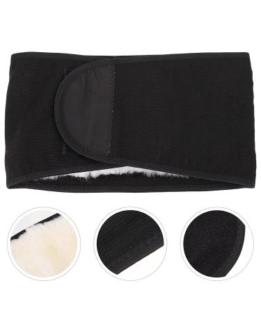 Healifty Warm Waist Back Support Belt - Thermal Plush Lumbar Support for Men & Women | Winter Waist Warmer Brace - Elastic Comfort in Black - Buy Online on GoSupps.com