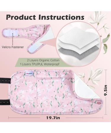 2 Pack Castor Oil Pack Wrap Organic Cotton for Liver Detox Reusable Castor Oil Compress Highly Absorbent Anti Oil Leak(Oil are Not Include) Pink Magnolia - Buy Online on GoSupps.com